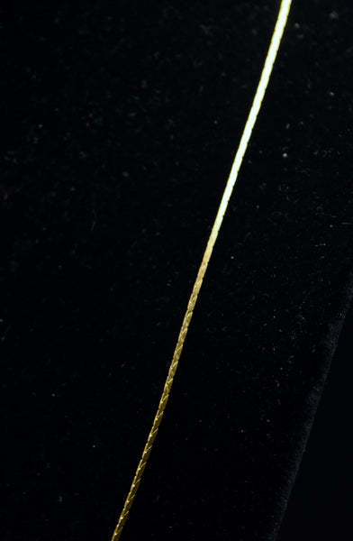Vintage Gold Tone Cobra Link Chain Necklace - 24"