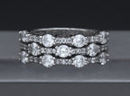 Sterling Silver Cubic Zirconia Band - Size 7