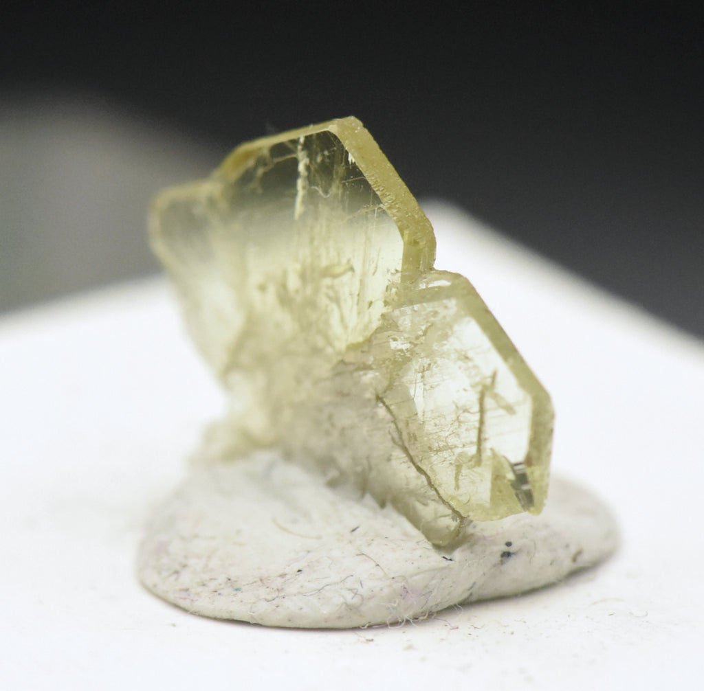 Twinned Chrysoberyl Crystal Mineral Specimen - Madagascar