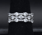 Sterling Silver Cubic Zirconia Band - Size 7