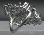 Vintage CZ Cluster Cocktail Ring - Size 9.5