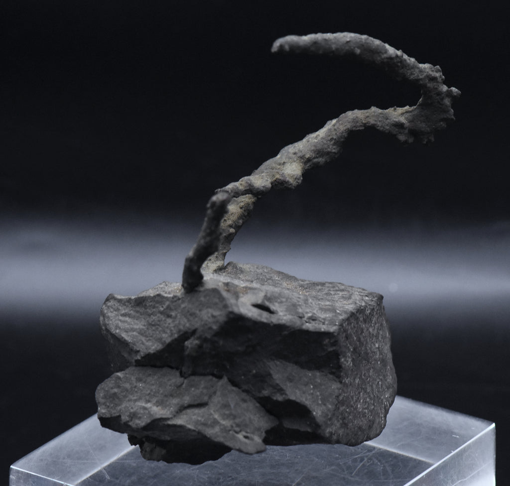 Native Copper Pipe Amygdule in Matrix Mineral Specimen