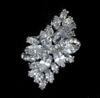 Vintage CZ Cluster Cocktail Ring - Size 9.5