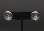 Vintage Siamese Dancer Sterling Silver Neillo Screw Back Earrings