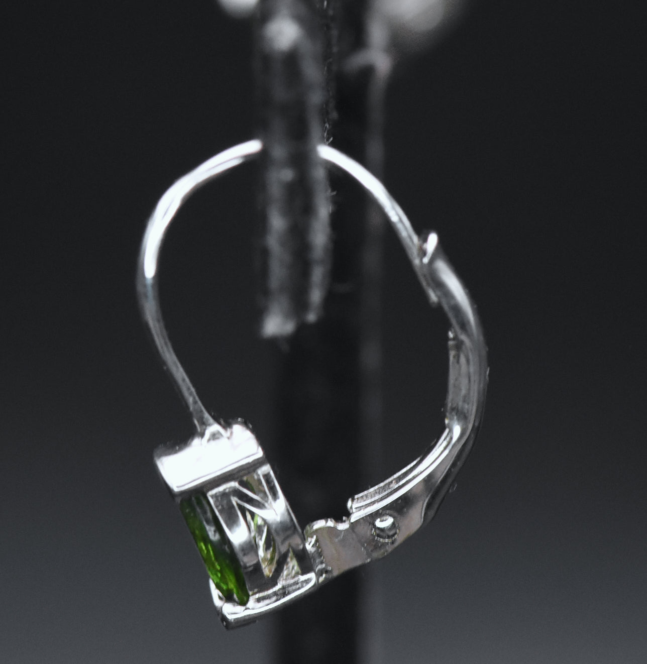 Chrome Diopside Sterling Silver Earrings