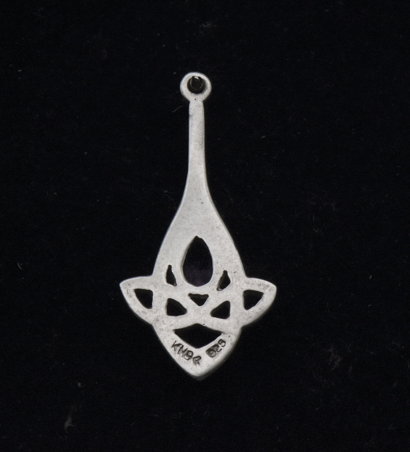 Kit Heath - Vintage Sterling Silver Amethyst Celtic Knot Pendant