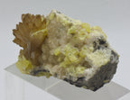 Celestine Crystal Cluster with Sulfur Mineral Specimen - Poland