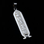 Vintage Sterling Silver Ancient Egyptian Cartouche Pendant