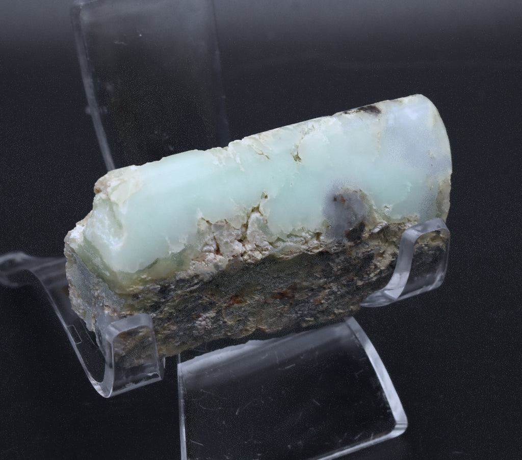Partially Polished Chrysoprase Specimen - Poland