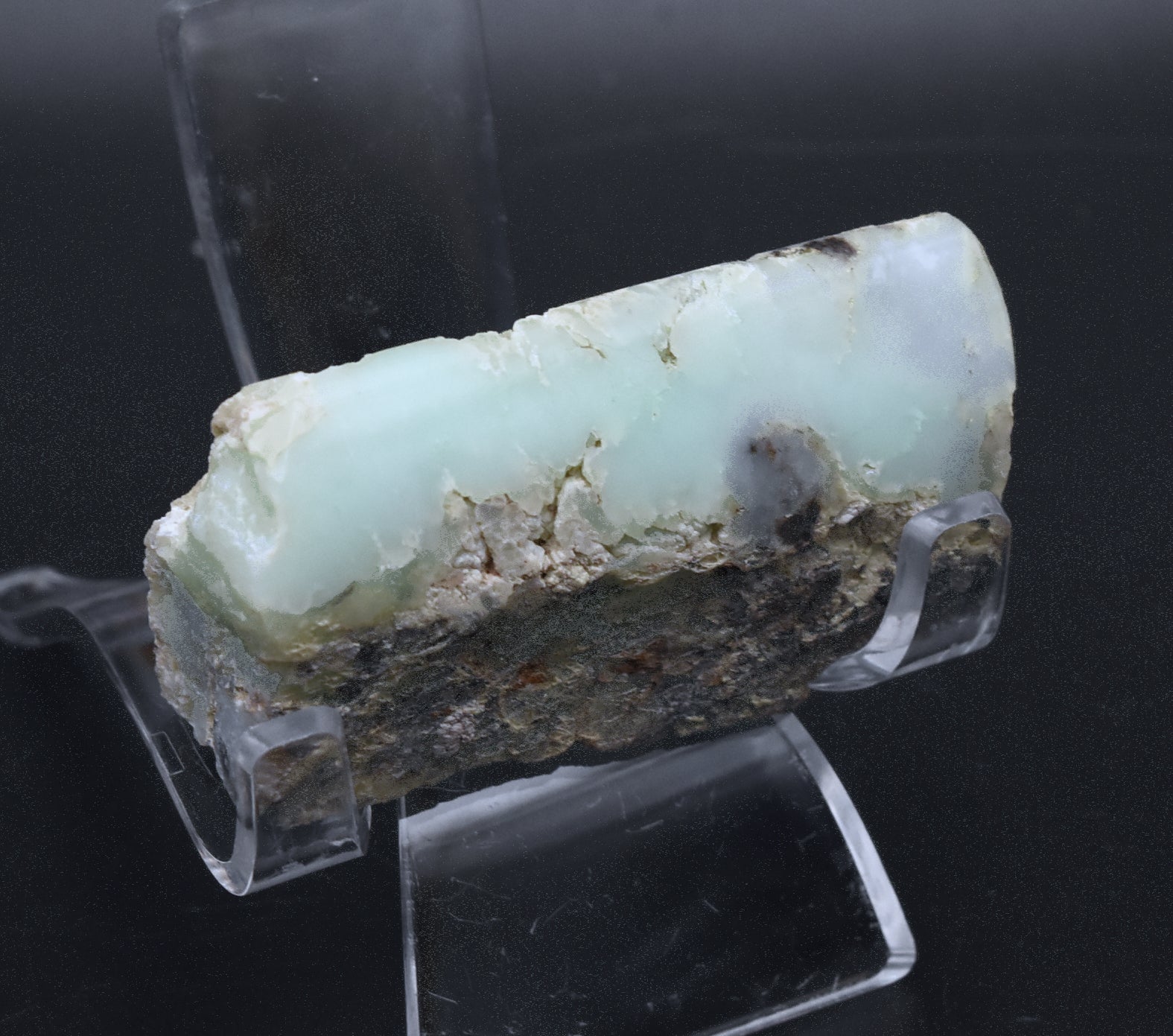 Partially Polished Chrysoprase Specimen - Poland