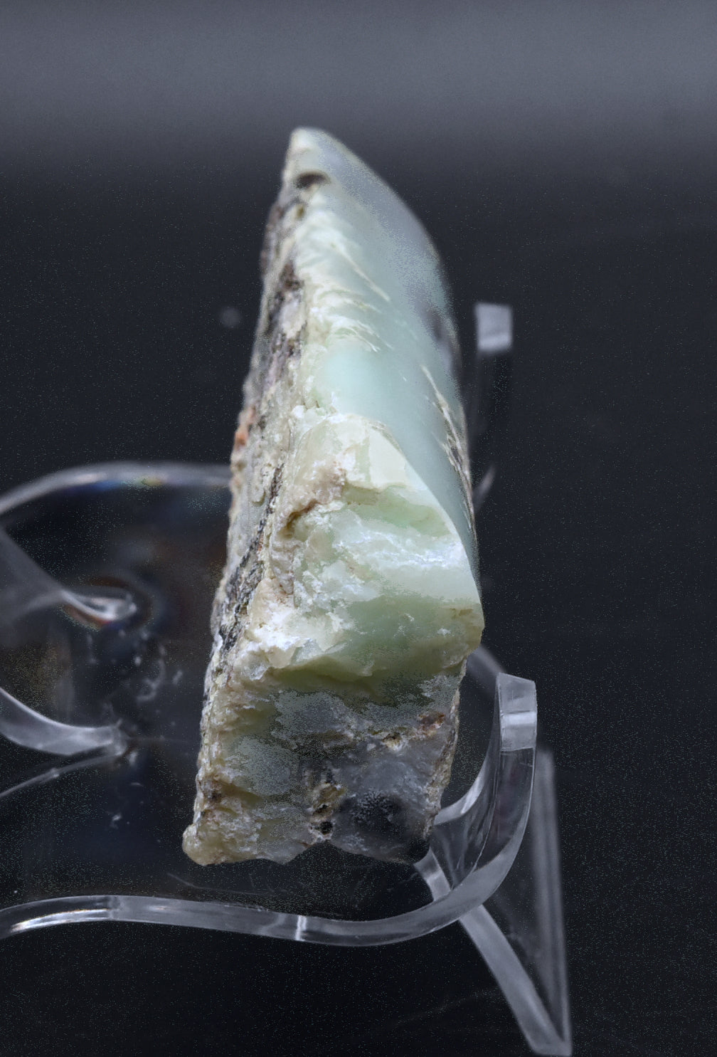 Partially Polished Chrysoprase Specimen - Poland