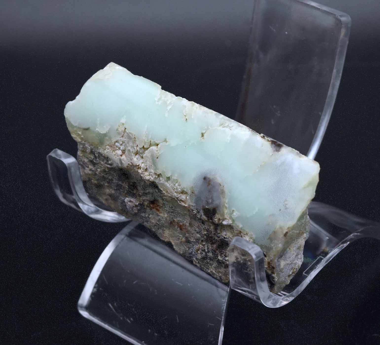 Partially Polished Chrysoprase Specimen - Poland