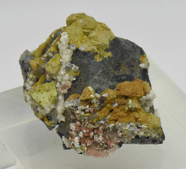 Chalcopyrite with Sphalerite and Dolomite Mineral Specimen - China