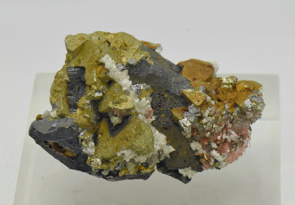 Chalcopyrite with Sphalerite and Dolomite Mineral Specimen - China