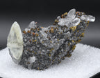 Calcite and Chalcopyrite Mineral Specimen - Missouri, USA