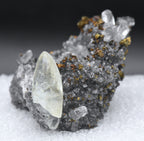 Calcite and Chalcopyrite Mineral Specimen - Missouri, USA