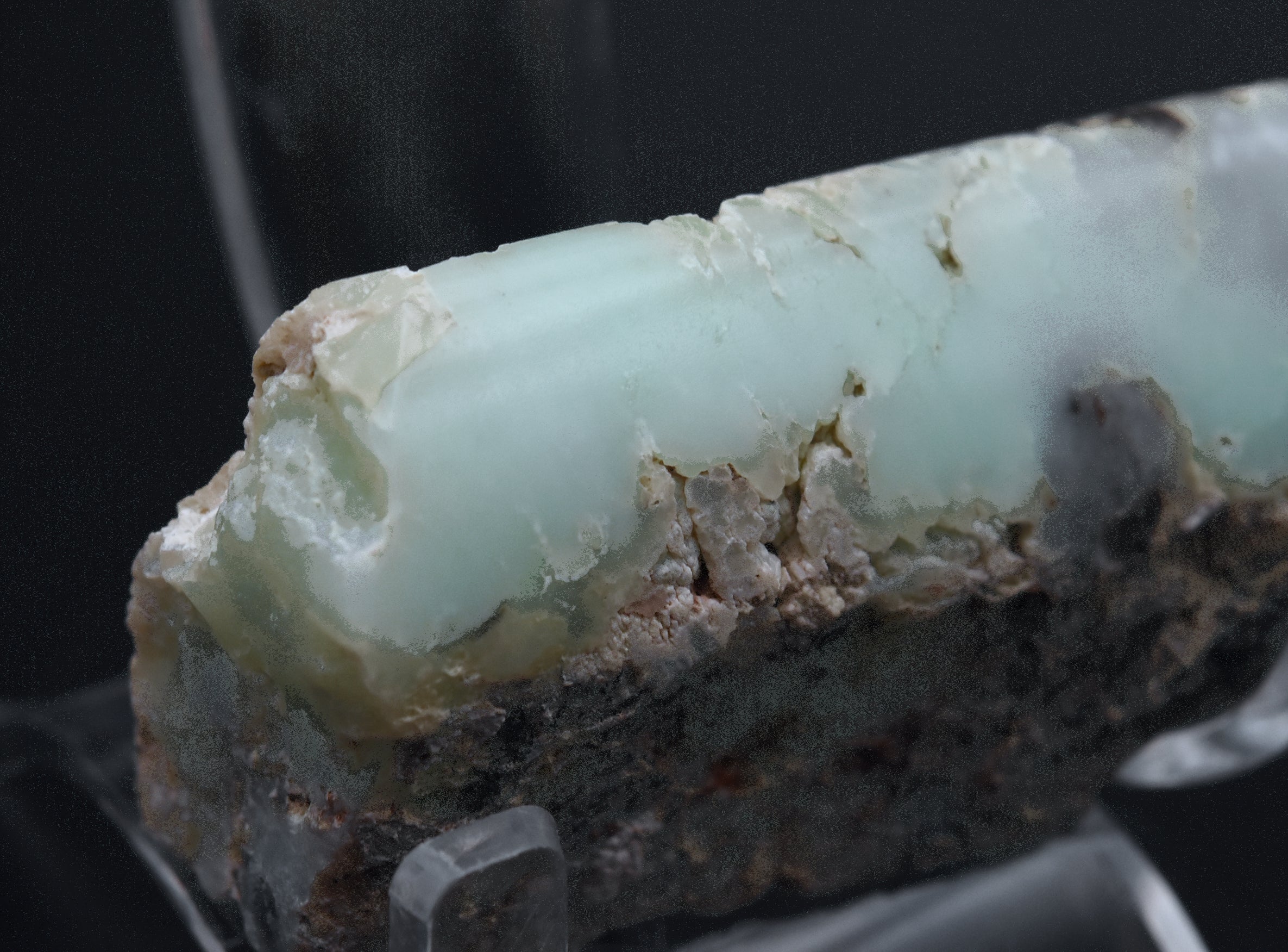 Partially Polished Chrysoprase Specimen - Poland