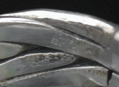 Vintage Handmade Sterling Silver Braided Band - Size 6.75