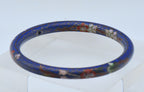 Vintage Blue Cloisonne Bangle Bracelet