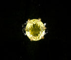 Vintage Citrine Sterling Silver Organic Claws Ring - Size 7.25