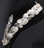 Revital - Vintage Double Strand Tumbled Citrine Bead Necklace - 17.5"