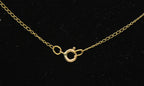 Vintage 10k Coin Pearl Pendant Chain Necklace - 16.5"