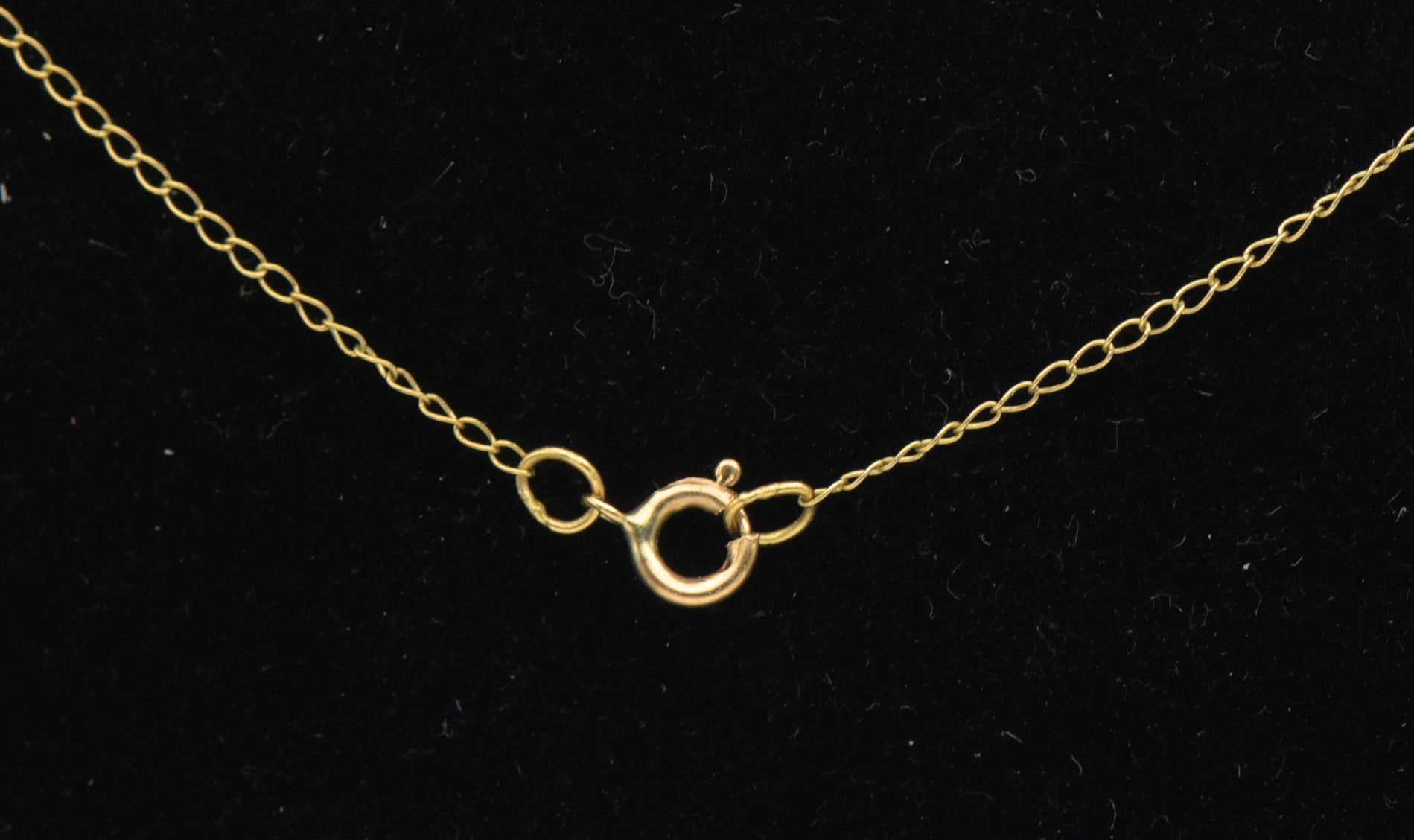 Vintage 10k Coin Pearl Pendant Chain Necklace - 16.5"