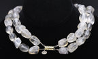 Revital - Vintage Double Strand Tumbled Citrine Bead Necklace - 17.5"
