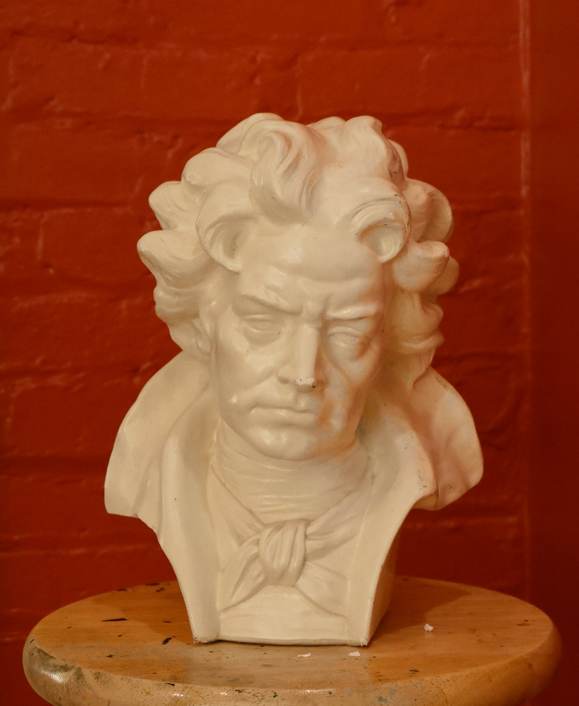 Vintage Plaster Bust of Composer
