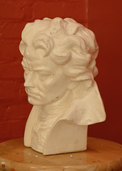 Vintage Plaster Bust of Composer