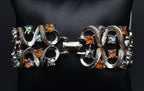 Coro - Vintage Silver Tone and Rhinestone Bracelet