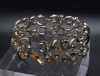 Coro - Vintage Silver Tone and Rhinestone Bracelet