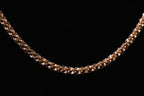 Vintage Sterling Silver Copper Tone Bling Link Necklace - 18"