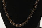 Vintage Italian Sterling Silver Copper Tone Dangling Link Necklace - 24"