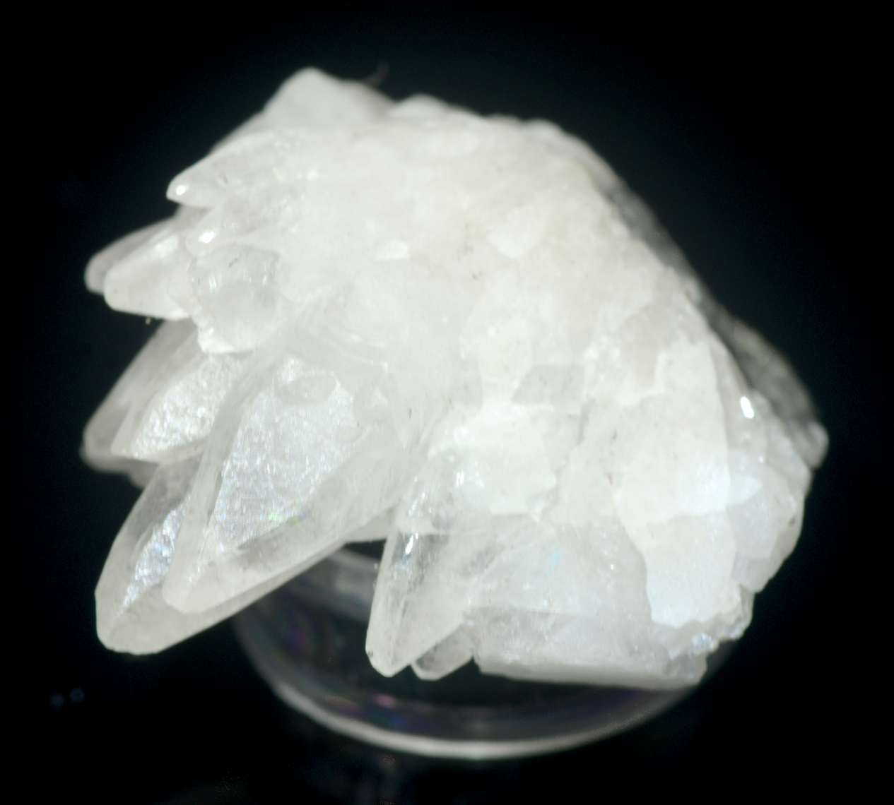 Small Prehnite and Calcite Crystal Cluster Mineral Specimens