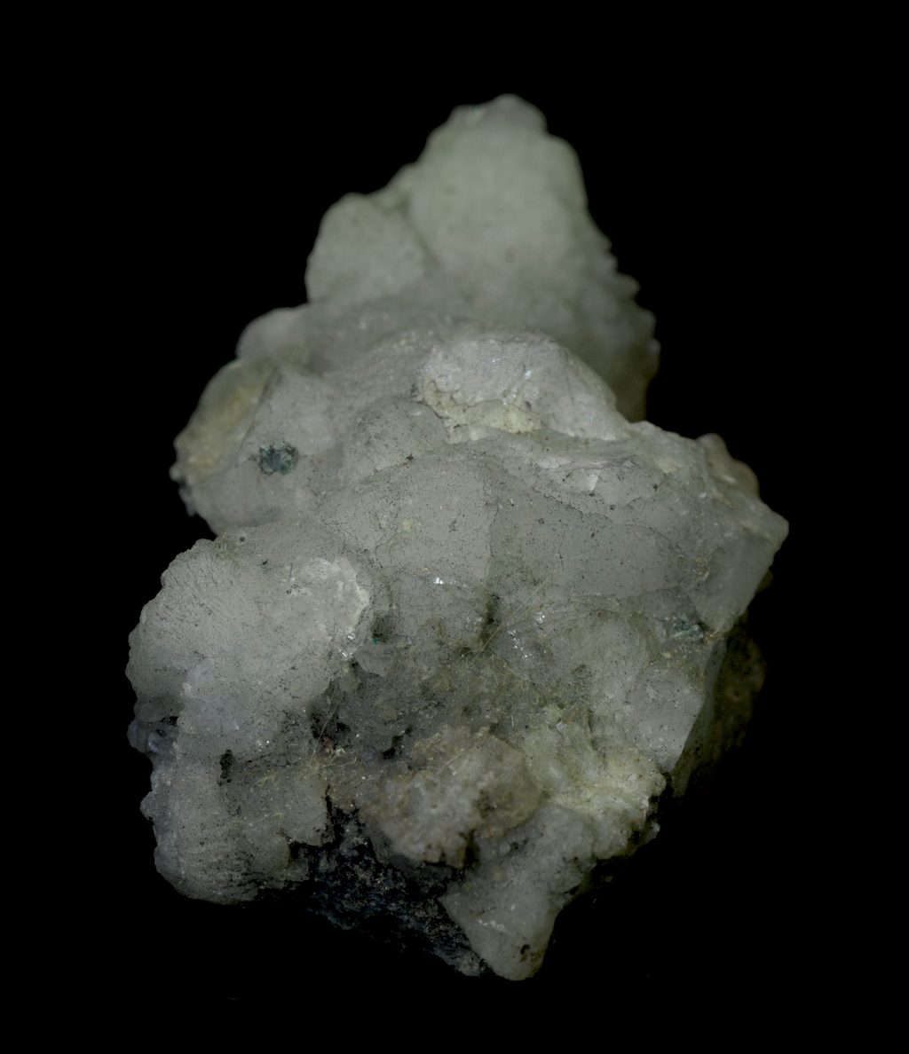 Small Prehnite and Calcite Crystal Cluster Mineral Specimens