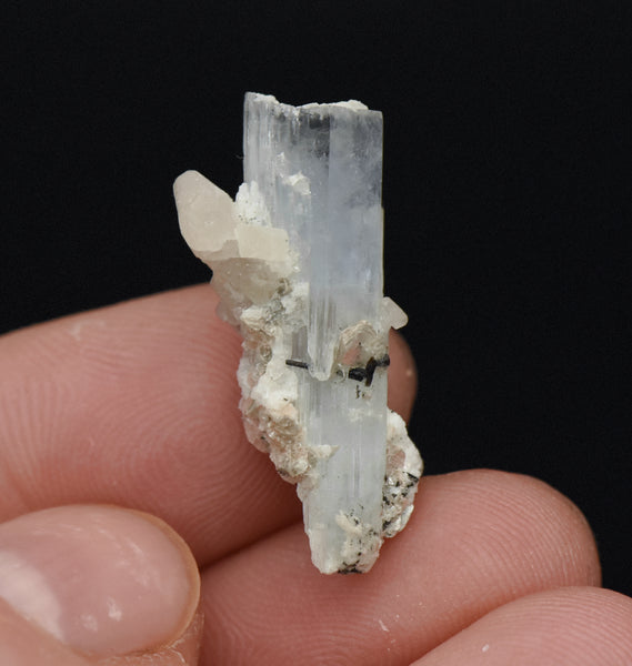 Aquamarine Crystal with Mica Mineral Specimen