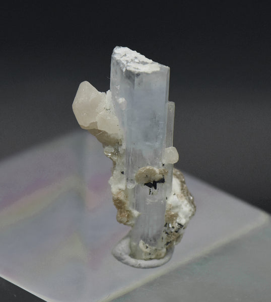 Aquamarine Crystal with Mica Mineral Specimen