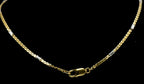 Vintage 14k Gold Diamond Studded Cross Pendant Chain Necklace - 16.75"