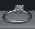 Vintage Sterling Silver Crystal Solitaire Ring - Size 7