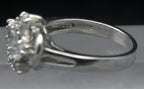 Vintage Sterling Silver CZ Crown Ring - Size 8