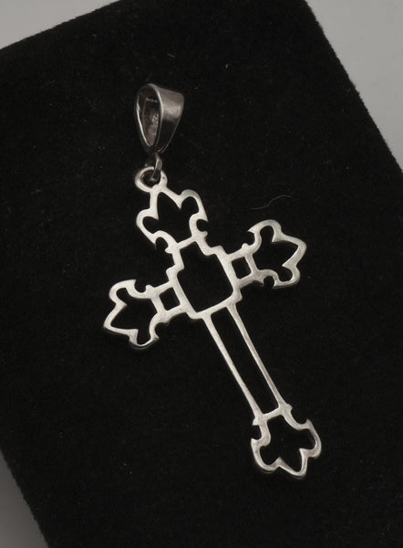 Vintage Sterling Silver Cross Pendant