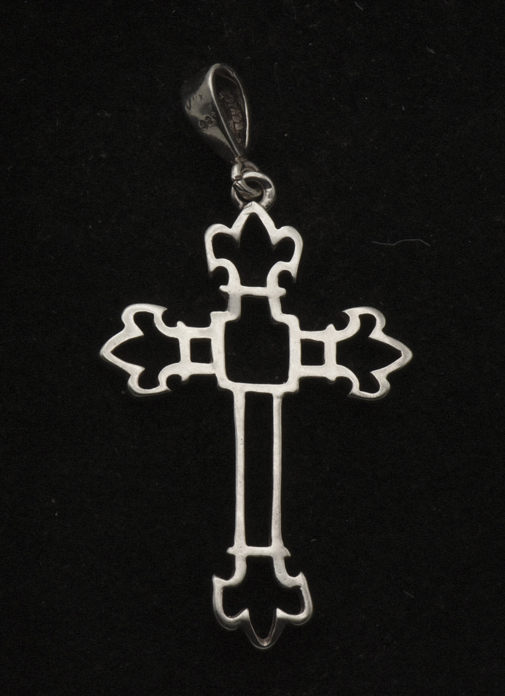 Vintage Sterling Silver Cross Pendant