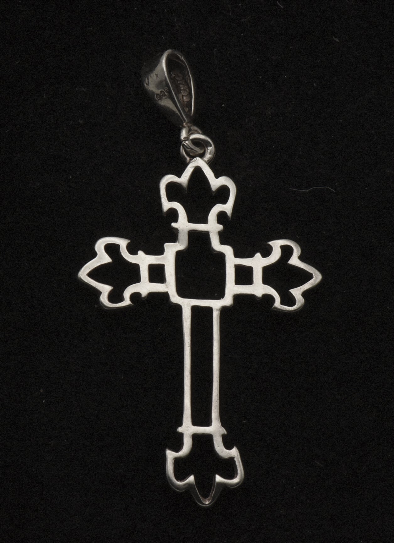 Vintage Sterling Silver Cross Pendant
