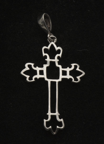 Vintage Sterling Silver Cross Pendant