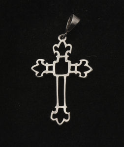 Vintage Sterling Silver Cross Pendant