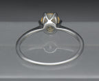 Vintage Citrine Sterling Silver Solitaire Ring - Size 8.5