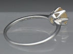 Vintage Citrine Sterling Silver Solitaire Ring - Size 8.5