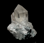 Quartz with Black Tourmaline Crystals Mineral Specimen - Afghanistan