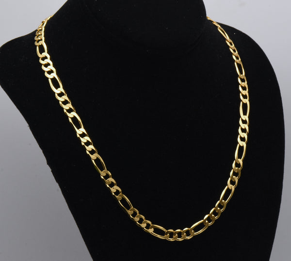 Milor - Vintage Vermeil Figaro Link Chain Necklace - 20"